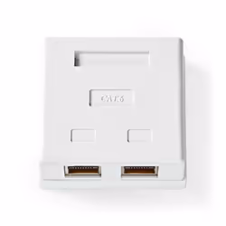 Nedis CCGP89130WT, Cat6, S/FTP (S-STP), Blanc, Polyvinyl chloride (PVC), 60 mm, 62 mm