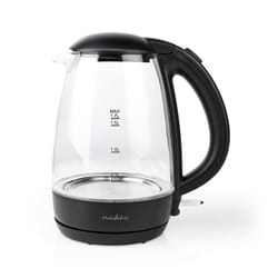 Nedis KAWK330EGS bouilloire 1,7 L 2200 W Noir