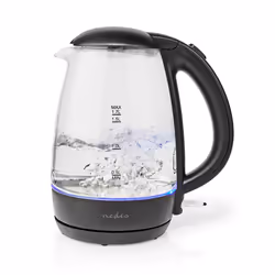 Nedis KAWK330EGS bouilloire 1,7 L 2200 W Noir