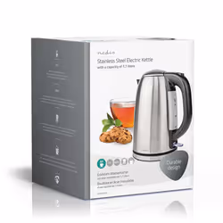 Nedis KAWK350EAL bouilloire 1,7 L 2200 W Noir, Argent - Vue supplémentaire 15