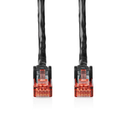 Nedis Networking Cables câble de réseau Noir 20 m Cat6 U/UTP (UTP)