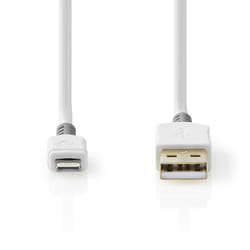 Nedis CCBW39300WT30 câble Lightning 3 m Blanc
