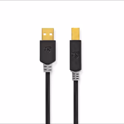 Nedis CCBW60100AT10 câble USB 1 m USB 2.0 USB A USB B Anthracite