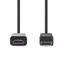 Nedis CCGB37100BK10 câble vidéo et adaptateur 1 m DisplayPort HDMI Anthracite