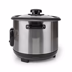 Nedis KARC110AL cuiseur à riz 1 L 400 W Noir, Argent