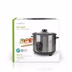 Nedis KARC115AL cuiseur à riz 1,5 L 500 W Argent - Vue supplémentaire 8