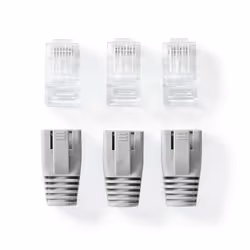 Nedis CCBW89360GY connecteur de fils RJ-45 Gris