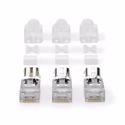 Nedis CCBW89390GY, RJ-45, Gris, Mâle, Droit, Polyvinyl chloride (PVC), Cat7