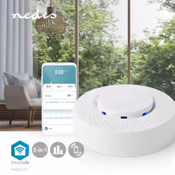 Nedis Smart Air Quality Monitor 2,472 GHz Blanc