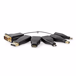 Nedis CCGB34999BK, DVI, HDMI, Mâle, Femelle, Droit, Droit
