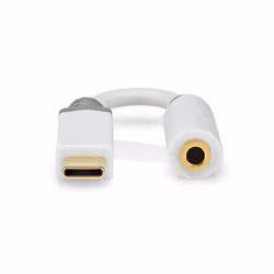 Nedis CCBW65950WT01, 3,5mm, Femelle, USB Type-C, Mâle, 0,1 m, Blanc