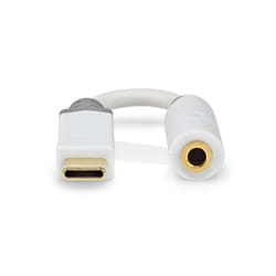 Nedis CCBW65950WT01 câble audio 0,1 m 3,5mm USB Type-C Blanc