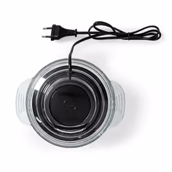 Nedis KAMC300CGY hachoir électrique 1 L 500 W Noir, Argent, Transparent