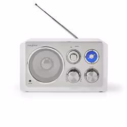 Nedis RDFM5110WT, Personnel, Analogique, FM, 5 W, 88 - 108 Hz, 9 cm