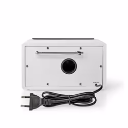 Nedis RDFM5110WT Radio portable Personnel Analogique Argent, Blanc