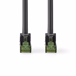 Nedis CCGP85420BK10 câble de réseau Noir 1 m Cat7 S/FTP (S-STP)