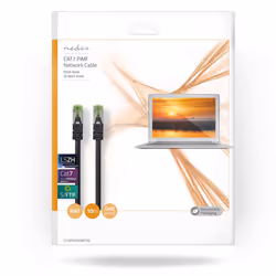 Nedis CCGP85420BK100 câble de réseau Noir 10 m Cat7 S/FTP (S-STP)