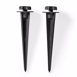 Nedis FLMT10BK2, Équerre de fixation, Noir, Aluminium, Nedis, 2 pièce(s), 47 mm