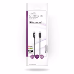 Nedis CCGP39650BK20 câble Lightning 2 m Noir - Vue supplémentaire 4