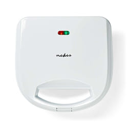 Nedis KASM110FWT gaufrier et appareil à croque-monsieur 700 W Blanc