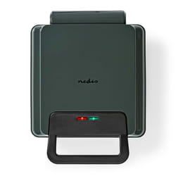 Nedis KAWP210FBK moule à gauffres 2 gauffre(s) 1200 W Noir, Gris