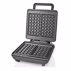 Nedis KAWP210FBK moule à gauffres 2 gauffre(s) 1200 W Noir, Gris