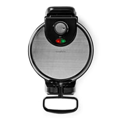 Nedis KAWP220FBK moule à gauffres 4 gauffre(s) 1000 W Noir, Acier inoxydable