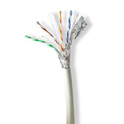 Nedis CCBG8538GY100S câble de réseau Gris 100 m Cat6a S/FTP (S-STP)