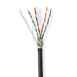 Nedis CCBG8594BK100S câble de réseau Noir 100 m Cat6 S/FTP (S-STP)