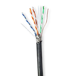 Nedis CCBG8598BK100S câble de réseau Noir 100 m Cat6 S/FTP (S-STP)