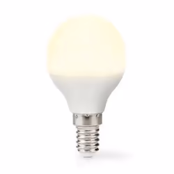 Nedis LBE14G452, 4,9 W, E14, 470 lm, 15000 h, Blanc chaud