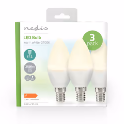 Nedis LBE14C351P3 energy-saving lamp 2,8 W E14 F
