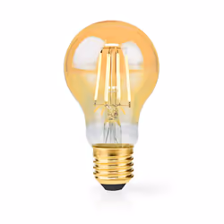 Nedis LBDE27A60GD, 4,9 W, 42 W, E27, 470 lm, 15000 h, Lumière extra chaude, Blanc chaud
