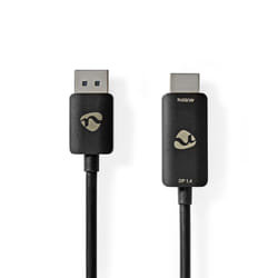 Nedis CCGP37108BK18 câble vidéo et adaptateur 1,8 m HDMI Type A (Standard) DisplayPort Noir