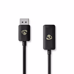 Nedis CCGP37108BK02, 0,2 m, DisplayPort, HDMI, Mâle, Femelle, Droit
