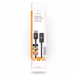 Nedis CCGP37108BK02 câble vidéo et adaptateur 0,2 m DisplayPort HDMI Noir