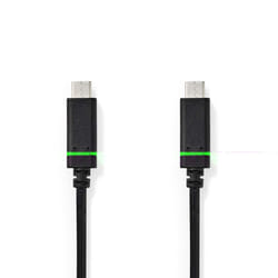 Nedis CCGB64700BK20 câble USB 2 m USB 3.2 Gen 1 (3.1 Gen 1) USB C Noir