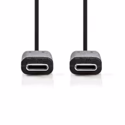 Nedis CCGB64700BK20 câble USB 2 m USB 3.2 Gen 1 (3.1 Gen 1) USB C Noir