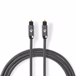 Nedis CATB25000GY50, TOSLINK, Mâle, TOSLINK, Mâle, 5 m, Gris