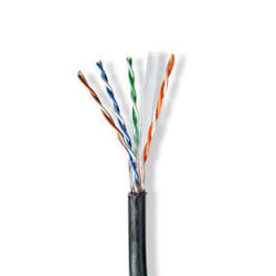 Nedis CCBG8590BK305S câble de réseau Noir 305 m Cat6 U/UTP (UTP)