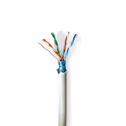 Nedis CCBG8526GY100S, 100 m, Cat6, F/UTP (FTP)