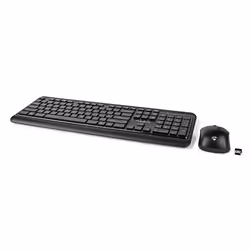 Nedis KBMCW100BKUS clavier Souris incluse RF sans fil QWERTY Anglais américain Noir - Vue supplémentaire 4