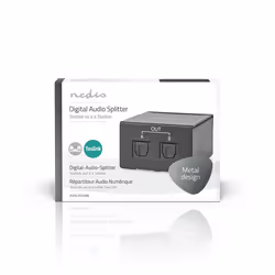 Nedis ASPL2512BK séparateur audio Noir - Vue supplémentaire 5