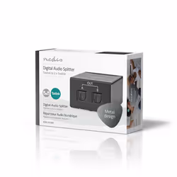 Nedis ASPL2512BK séparateur audio Noir - Vue supplémentaire 6