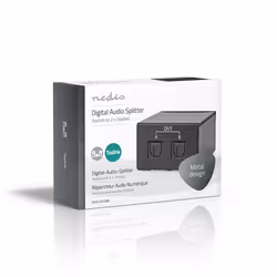 Nedis ASPL2512BK séparateur audio Noir - Vue supplémentaire 7