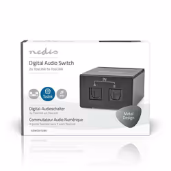 Nedis ASWI2512BK commutateur audio Noir - Vue supplémentaire 6