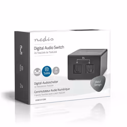 Nedis ASWI2512BK commutateur audio Noir - Vue supplémentaire 8