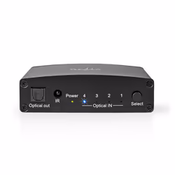 Nedis ASWI2514BK commutateur audio Noir