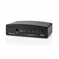 Nedis ASWI2514BK commutateur audio Noir - Vue supplémentaire 5