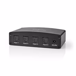 Nedis ASWI2514BK commutateur audio Noir - Vue supplémentaire 6